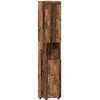 Image de vidaXL - Badkamerkast - set - TULUM - Oudhout - 37 - x - 31,5 - x - 203 - cm - Bewerkt - hout