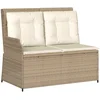 Image de vidaXL - Tuinbank - Beige - poly - rattan