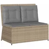 Image de vidaXL - Tuinbank - Beige - poly - rattan