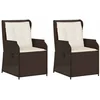 Image de vidaXL - Tuinbank - 2 - pcs - Bruin - poly - rattan