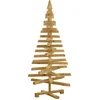 Image de vidaXL - Kerstbomen - met - standaard - Bruin - 120 - cm - Massief - grenenhout