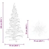 Image de vidaXL - Kerstbomen - met - standaard - Bruin - 150 - cm - Massief - grenenhout