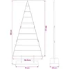 Image de vidaXL - Metalen - kerstboom - met - standaard - Zwart - 210 - cm - Staal