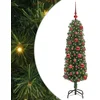 Image de vidaXL - Kunstkerstboom - Groen - 120 - cm - PVC - en - Staal - en - Kunststof