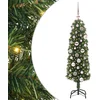 Image de vidaXL - Kunstkerstboom - Groen - 120 - cm - PVC - en - Staal - en - Kunststof
