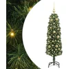 Image de vidaXL - Kunstkerstboom - Groen - 150 - cm - PVC - en - Staal - en - Kunststof