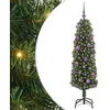 Image de vidaXL - Kunstkerstboom - Groen - 150 - cm - PVC - en - Staal - en - Kunststof