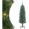 Image de vidaXL - Kunstkerstboom - Groen - 150 - cm - PVC - en - Staal - en - Kunststof