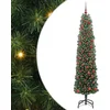 Image de vidaXL - Kunstkerstboom - Groen - 180 - cm - PVC - en - Staal - en - Kunststof