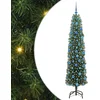 Image de vidaXL - Kunstkerstboom - Groen - 180 - cm - PVC - en - Staal - en - Kunststof