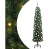 Image de vidaXL - Kunstkerstboom - Groen - 210 - cm - PVC - en - Staal - en - Kunststof