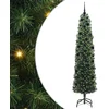 Image de vidaXL - Kunstkerstboom - Groen - 240 - cm - PVC - en - Staal - en - Kunststof