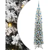 Image de vidaXL - Kunstkerstboom - Groen - 210 - cm - PVC - en - Staal - en - Kunststof