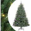 Image de vidaXL - Kunstmatige - Hinged - Kerstboom - Groen - 180 - cm - PVC - en - Metalen