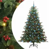 Image de vidaXL - Kunstkerstboom - Groen - 180 - cm - PVC - en - Metaal - en - Plastic