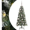 Image de vidaXL - Kunstkerstboom - met - 150 - LED - Groen - 120 - cm - PVC - en - Plastic - en - Staal