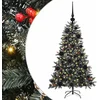 Image de vidaXL - Kunstkerstboom - met - 150 - LED - Groen - 120 - cm - PVC - en - Plastic - en - Staal