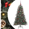 Image de vidaXL - Kunstkerstboom - Groen - 150 - cm - PVC - en - Plastic - en - Staal