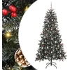 Image de vidaXL - Kunstkerstboom - met - 300 - LED - Groen - 210 - cm - PVC - en - Plastic - en - Staal