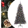 Image de vidaXL - Kunstkerstboom - met - 300 - LED - Groen - 210 - cm - PVC - en - Plastic - en - Staal