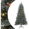 Image de vidaXL - Kunstkerstboom - met - 300 - LED - Groen - 210 - cm - PVC - en - Plastic - en - Staal