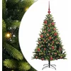 Image de vidaXL - Kunstmatige - Gehingde - Kerstboom - 150 - LEDs - Groen - 150 - cm - PVC - en - PE