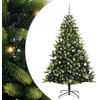 Image de vidaXL - Kunstmatige - Gehingde - Kerstboom - 150 - LEDs - Groen - 150 - cm - PVC - en - PE