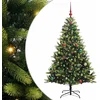 Image de vidaXL - Kunstmatige - Gehingde - Kerstboom - 150 - LEDs - Groen - 150 - cm - PVC - en - PE