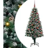 Image de vidaXL - Kunstkerstboom - Groen - 150 - cm - PVC - en - Staal - en - Kunststof