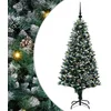 Image de vidaXL - Kunstkerstboom - Groen - 150 - cm - PVC - en - Staal - en - Kunststof