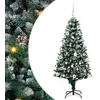 Image de vidaXL - Kunstkerstboom - Groen - 150 - cm - PVC - en - Staal - en - Kunststof