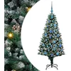 Image de vidaXL - Kunstkerstboom - Groen - 150 - cm - PVC - en - Staal - en - Kunststof