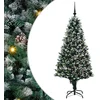 Image de vidaXL - Kunstkerstboom - Groen - 180 - cm - PVC - en - Staal - en - Kunststof