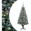 Image de vidaXL - Kunstkerstboom - Groen - 180 - cm - PVC - en - Staal - en - Kunststof