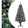 Image de vidaXL - Kunstkerstboom - Groen - 180 - cm - PVC - en - Staal - en - Kunststof