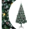 Image de vidaXL - Kunstkerstboom - Groen - 210 - cm - PVC - en - Staal - en - Kunststof