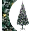 Image de vidaXL - Kunstkerstboom - Groen - 210 - cm - PVC - en - Staal - en - Kunststof