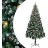 Image de vidaXL - Kunstkerstboom - Groen - 240 - cm - PVC - en - Staal - en - Kunststof