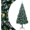 Image de vidaXL - Kunstkerstboom - Groen - 240 - cm - PVC - en - Staal - en - Kunststof