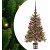 Image de vidaXL - Kerstboom - met - 150 - LED - met - standaard - Groen - 65 - cm - PE