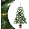 Image de vidaXL - Kerstboom - met - 150 - LED - met - standaard - Groen - 90 - cm - PE