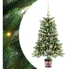 Image de vidaXL - Kerstboom - met - 150 - LED - met - standaard - Groen - 90 - cm - PE