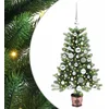 Image de vidaXL - Kerstboom - met - 150 - LED - met - standaard - Groen - 90 - cm - PE