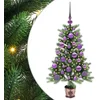 Image de vidaXL - Kerstboom - met - 150 - LED - met - standaard - Groen - 90 - cm - PE