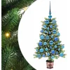 Image de vidaXL - Kerstboom - met - 150 - LED - met - standaard - Groen - 90 - cm - PE
