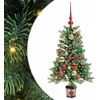 Image de vidaXL - Kerstboom - met - 150 - LED - met - standaard - Groen - 90 - cm - PE