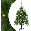 Image de vidaXL - Kerstboom - met - 150 - LED - met - standaard - Groen - 120 - cm - PE