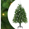 Image de vidaXL - Kerstboom - met - 150 - LED - met - standaard - Groen - 120 - cm - PE