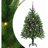 Image de vidaXL - Kerstboom - met - 150 - LED - met - standaard - Groen - 120 - cm - PE