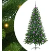 Image de vidaXL - Kerstboom - met - 150 - LED - met - standaard - Groen - 150 - cm - PE